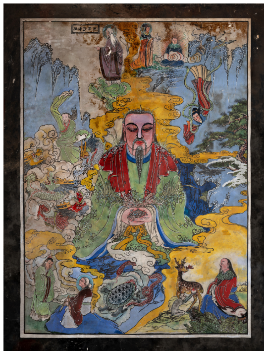 父母殿壁画-祖师修真图